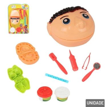 Imagem de Massinha de Modelar 09 Peças com Molde Dentista - Tudo em Caixa