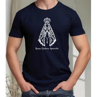 Imagem de Camisa Camiseta Adulto Masculina Feminina Algodão Nossa Senhora Aparec