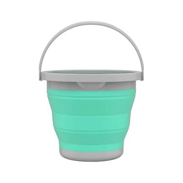 Imagem de Balde Retrátil FlashLimp 5L - Verde Água