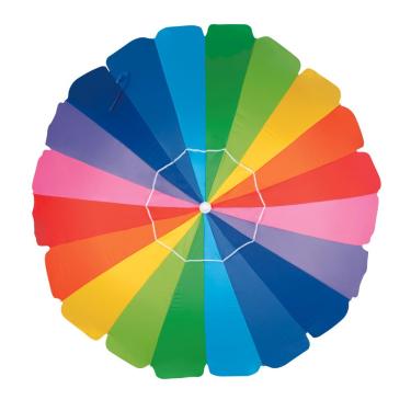 Imagem de Guarda Sol Articulável Rainbow 2,20m Poliéster Alumínio Mor