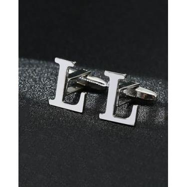 Imagem de Abotoaduras masculinas abotoaduras para homens camisa social punhos para negócios e casamento, 1pc, Aço inoxidável, Sem Pedra Preciosa