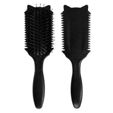 Imagem de Escova definidora de cachos nova escova de cabelo encaracolado premium para cachos perfeitamente moldados e definidos, desembaraçar e pentear a escova de cabelo