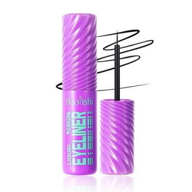 Imagem de TreatMe Caneta delineadora líquida – Delineador preto de longa duração com ponta de pincel ultrafina, à prova d'água e à prova de manchas, maquiagem de precisão para os olhos para uso diário