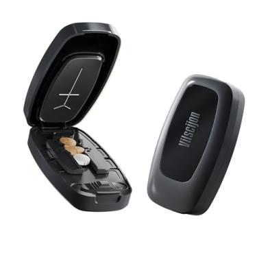 Imagem de Cortador de comprimidos para comprimidos pequenos e pequenos - Cortador de comprimidos 1/4 - Corta vários comprimidos com precisão - Botão de encaixe fácil de abrir. Almofada removível antiderrapante