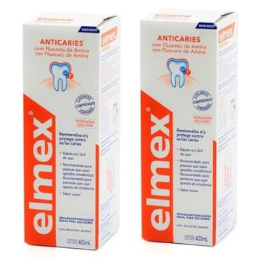 Imagem de Kit Enxaguante Bucal Elmex Anticáries 400ML Com 2 Unidades