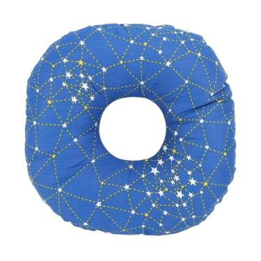 Imagem de Ymiko Travesseiro Lateral para Dormir, Formato de Rosquinha, Redução de Fricção de Ouvido, Algodão Macio, Respirável, Protetor de Ouvido, Fones de Ouvido para Usuários