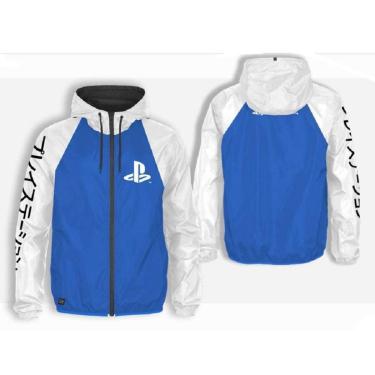 Imagem de Jaqueta PlayStation Licenciado Corta Vento Com Capuz Masculino Adulto Multicores - Ref 94CVCKT-Masculino