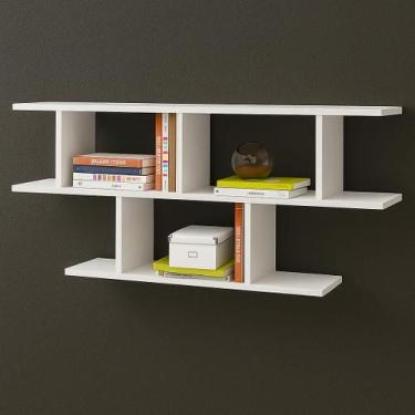 Imagem de Prateleira decorativa de Parede mdf 50x90x20cm para Sala Organizador d