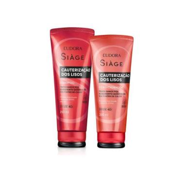 Imagem de Combo Shampoo+Condicionador Cauterização dos Lisos Siàge Eudora Alisad