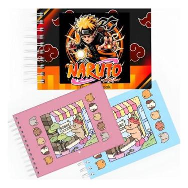 Imagem de Livro De Colorir Personagens Caderno Capa Dura - Genérico, Naruto