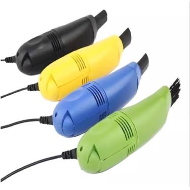 Imagem de Mini Aspirador de Pó USB Portátil – Limpa Mesa, Teclado e Notebook, Alta Sucção, Recarregável e Silencioso (COR ALEATÓRIA)