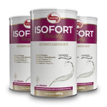 Imagem de Kit 3 Isofort Beauty Vitafor Neutro 450g