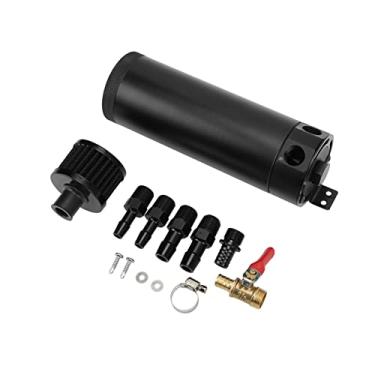 Imagem de Universal 2 Portas Captura de óleo Pode Tanque Reservatório Separador de óleo de Ar do Motor Com Filtro de Respiro Reembalagem de Automóvel