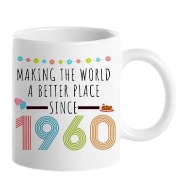 Imagem de Choinn 1960 Presentes de aniversário de 66 anos para mulheres e homens, presente de aniversário de 66 anos, caneca de café para mãe, pai, avó, vovô, ideias de presentes de aniversário de 66 anos, Dia