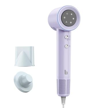 Imagem de GOKOCO Secador De Cabelo Profissional 220v, 120000 RPM High Speed Hair Dryer 1600W com Display Digital LED e Bocal de ar Magnético, Roxo