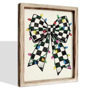 Imagem de Placa de madeira engraçada de Natal, decoração de escritório em casa, decoração de casa de fazenda para sala de estar, quarto, decoração de quartos de família 14