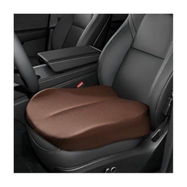 Imagem de MUQIDA Almofada de assento de carro, almofada de assento ergonômica de espuma viscoelástica confortável para alívio da dor nas costas do cóccix, almofada de carro respirável adequada para motoristas