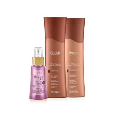 Imagem de Amend Expertise Marula Fabulous Shampoo 250ml + Condicionador 250ml + Millenar Oil Moringa 60ml