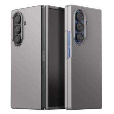 Imagem de araree Capa Aero Flex para Samsung Galaxy Z Fold 7, fina e leve, proteção de dobradiça, anti-impressão digital, capa dura à prova de choque (cinza, Samsung Galaxy Z Fold 7)