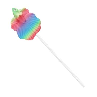 Imagem de Generic Varinha de Treinamento para Peixe Betta, Varinha Interativa para Peixe Betta, Realista, Decoração para Aquário, Candy de Arco -íris