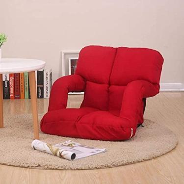 Imagem de ngddf2haa Almofada de cadeira de sofá de chão preguiçoso com apoio de braço 6 - pedido ruim ajustável tatami almofadas de assento dobrável sofá poltrona reclinável com zíper removível lavável
