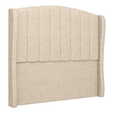 Imagem de Cabeceira Casal King Cama Box 195cm Glenda Z04 Linho Bege - Mpozenato