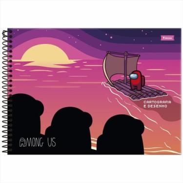 Imagem de Caderno de desenho Foroni among us 275x200mm 80 folhas