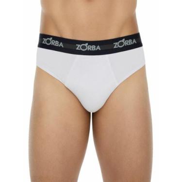 Imagem de Cueca Slip Zorba 0764 Adulto Max Algodão T. P/XGG, G, 001, Branco