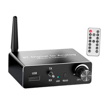 Imagem de Ysyqkn Conversor Digital-analógico (DAC) com Controle de Volume. Adaptador para Assistir a Vídeos No Carro, No Computador Ou em Qualquer Outro Dispositivo.