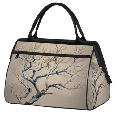 Imagem de Bolsa pequena para o fim de semana noturna para mulheres e homens, unicórnio e girassol, dobrável, bolsa de viagem leve para academia esportiva, Cor: 4, 15.2*8.3*11.6 inch, Moderno