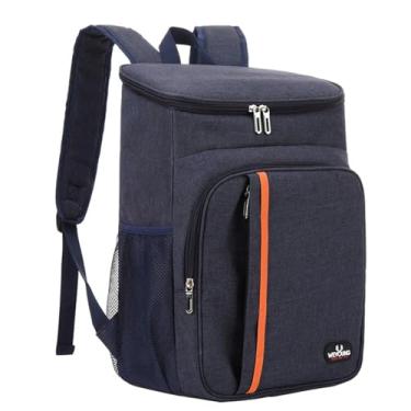 Imagem de Mochila térmica com isolamento e prova de vazamento para compras sacola homens mulheres piqueniques acampamentos caminhadas praia parque passeios diários almoço trabalho viagens forro bem isolado múlt