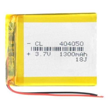Imagem de Bateria 1300mah 404050 3,7v 4mm X 40mm X 50mm - GENERICA
