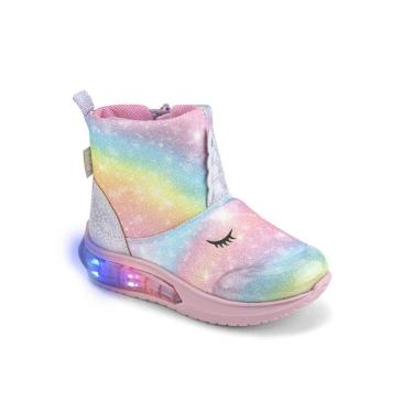 Imagem de Bota Infantil Luz Menina Rosa Bibi Space Wave 1199070-Feminino