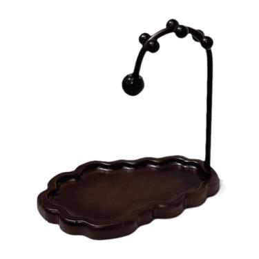 Imagem de Fenteer Suporte para chaves, expositor de joias, bandeja para joias para mesa de entrada, penteadeira, 25x24cm