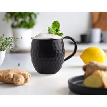 Imagem de Caneca Preta 580ml Inox Moscow Mule, ideal para Drinks