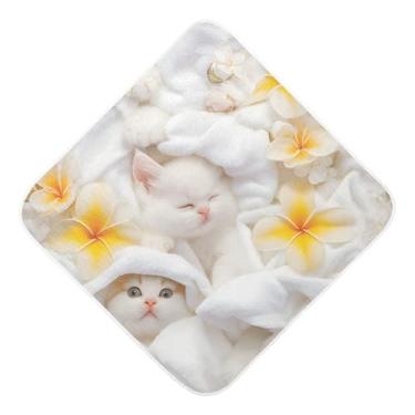 Imagem de STAYTOP Toalhas de bebê fofas de musselina com capuz, toalha de banho super macia, toalhas de banho absorventes para banho unissex recém-nascido 76 x 76 cm