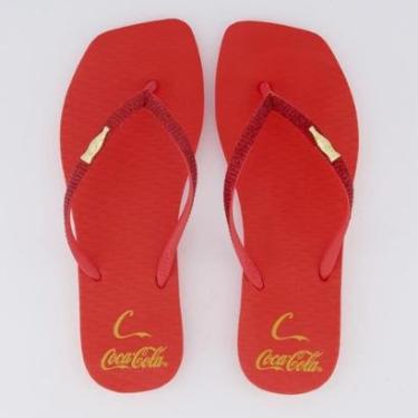 Imagem de Chinelo Coca Cola Square C Gold Feminino-Feminino