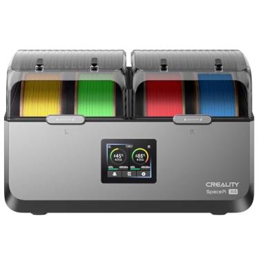 Imagem de Creality Secador de Filamento para 4 Bobinas, Caixa Filamento Space Pi X4, PTC de 200 W que Aquece até 85 °C, Câmaras de Aquecimento Duplas, Secagem Rápida, para PLA, PETG, TPU, ABS, TPU, ASA