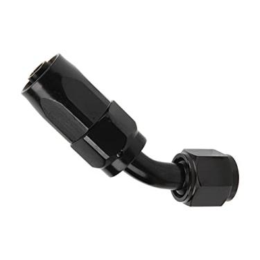 Imagem de aqxreight AN6 Adaptador de Encaixe de Extremidade de Mangueira Giratória de 45 ° Alumínio para óleo Combustível Gás Refrigerante de Ar Linhas de Fluido de água Refrigerante Bomba Hidráulica