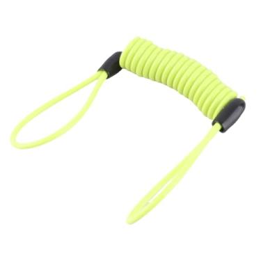 Imagem de aqxreight 3.5mm Motocicleta Bicicleta Atv Scooter Disco Bloqueio de Segurança Lembrete Cabo Ferramenta Amarelo 120cm 1 Polegada = 2 54cm Estender Corda Corda de Fio interno: Aproximadamente 3 5mm