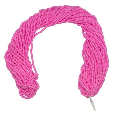 Imagem de Grânulos de vidro 11/0 checos - 12 fios de novelos, total de 10 cores (Fúcsia clara)