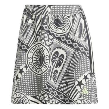 Imagem de Saia Farm Adidas Skirt Preto/ Branco G-Feminino
