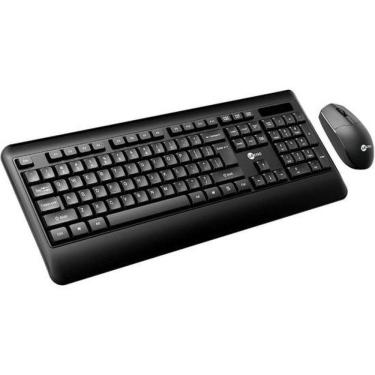 Imagem de Kit Teclado Mouse Lecoo Kw202 Sem Fio Preto