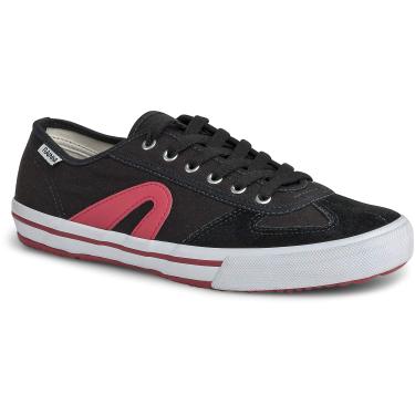Imagem de Tênis Casual VL 2500, Rainha, Masculino, Preto/Vermelho Escuro, 38