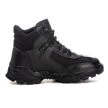 Imagem de Bota Coturno Masculino Segurança PM Motociclista Cano Curto - Fulgore 