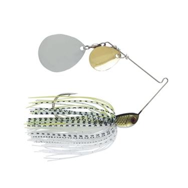 Imagem de Isca giratória Luck E Strike Jimmy Houston Legends com lâminas Colorado (isca giratória de 1/56.7 g), gancho 5/0, saia SX Shad