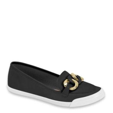 Imagem de Sapatilha Alpargata Feminino Conforto Fivela Moleca 5109.799 - Preto - 34-Feminino