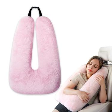 Imagem de Travesseiro de pescoço para viagem, travesseiros infláveis de pescoço para aviões, travesseiro de viagem para avião dormindo - evite dores no pescoço e nos ombros, suporte de cabeça e pescoço, para