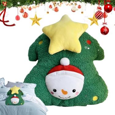 Imagem de Almofada de pelúcia de árvore, brinquedos de pelúcia animados de Natal - Almofadas Decorativas de Natal Recheando Brinquedos de Natal,A árvore de Natal bonito deu forma à árvore macia para o