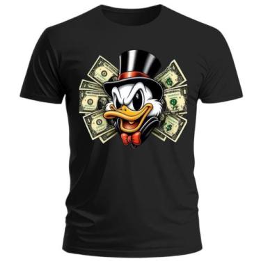 Imagem de T-Shirt Camiseta Masculina Dollar Tio Patinhas frente verso estampada 